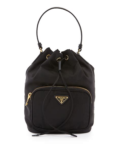 prada black tessuto nylon leather small mini pouch purse-very nice|farfetch Prada bag.